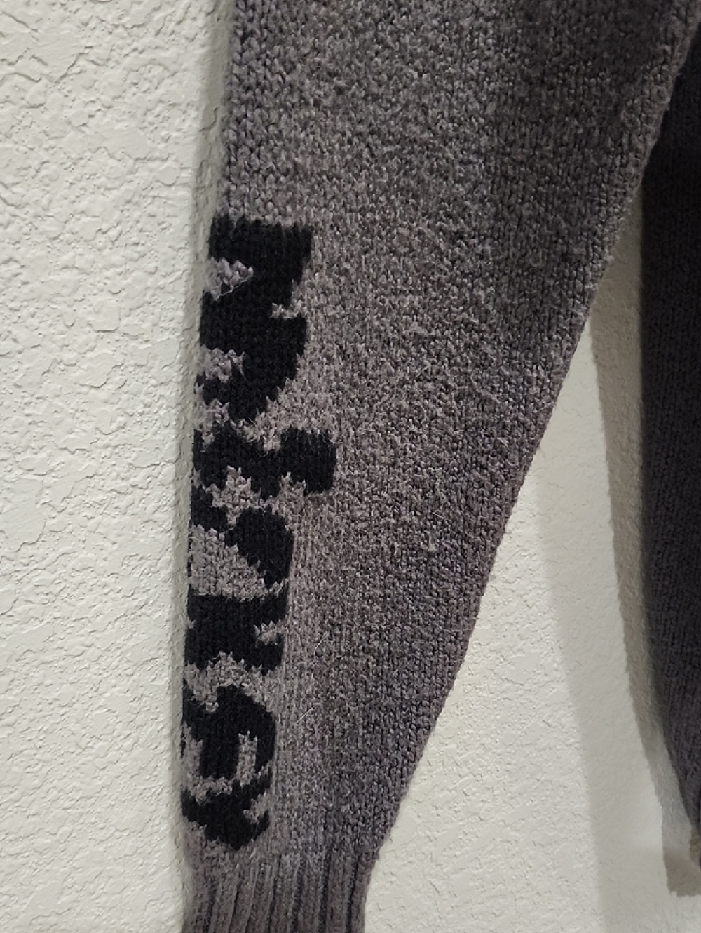 Disney x Torrid 0 Angry Mickey Gray Chunky Knit Hoodie Sweater Girlhoodcor Cozy - Picture 5 of 9